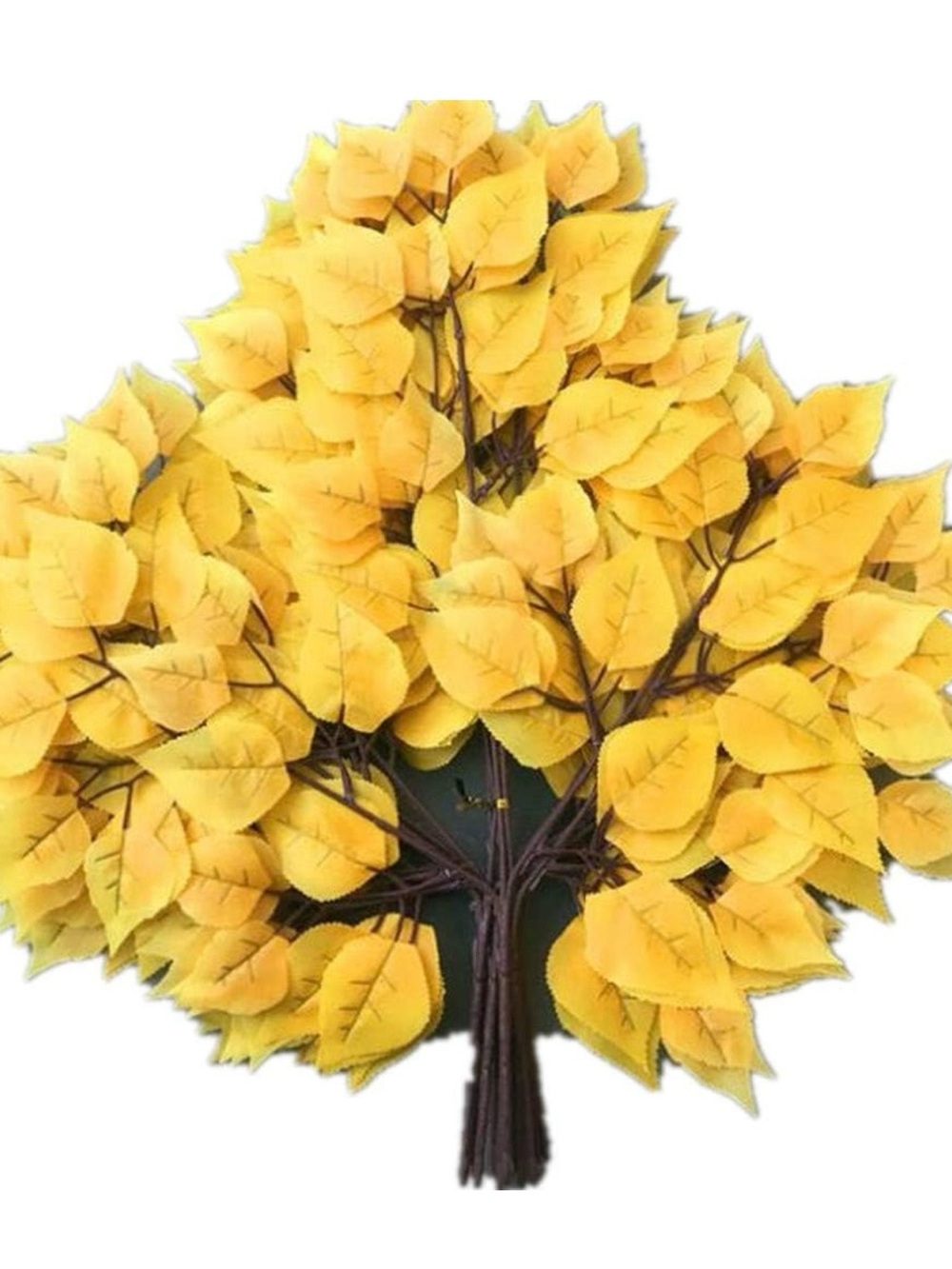 Yellow Artificial Leaf Spray Bouquet